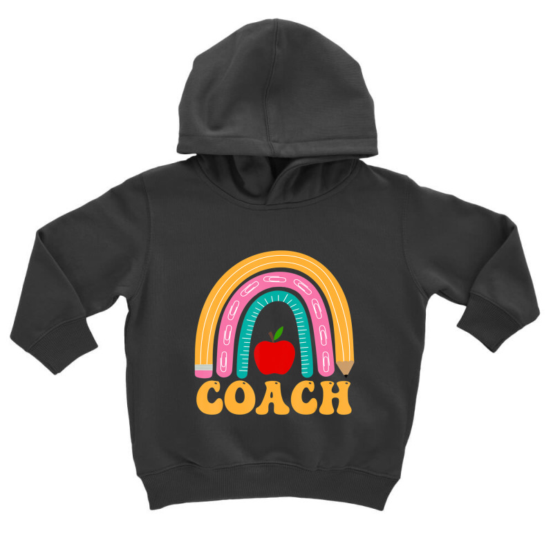 Coach Rainbow Pencil Apple Women Back To School Appreciation Toddler Hoodie by kentuckykonpha9 | Artistshot