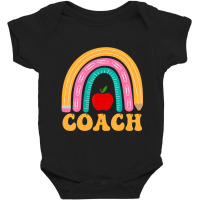 Coach Rainbow Pencil Apple Women Back To School Appreciation Baby Bodysuit | Artistshot