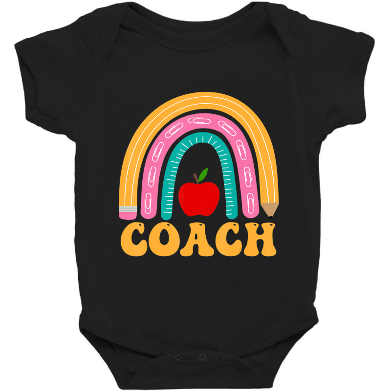 Coach Rainbow Pencil Apple Women Back To School Appreciation Baby Bodysuit by kentuckykonpha9 | Artistshot