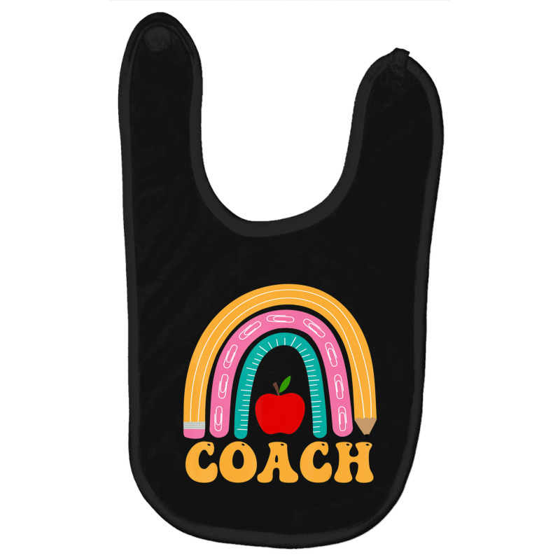 Coach Rainbow Pencil Apple Women Back To School Appreciation Baby Bibs by kentuckykonpha9 | Artistshot