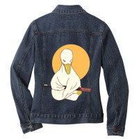 Duck With A Sword Funny Cute Ladies Denim Jacket | Artistshot