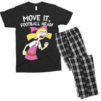 Hey Arnold! Helga Move It Football Head Men's T-shirt Pajama Set | Artistshot