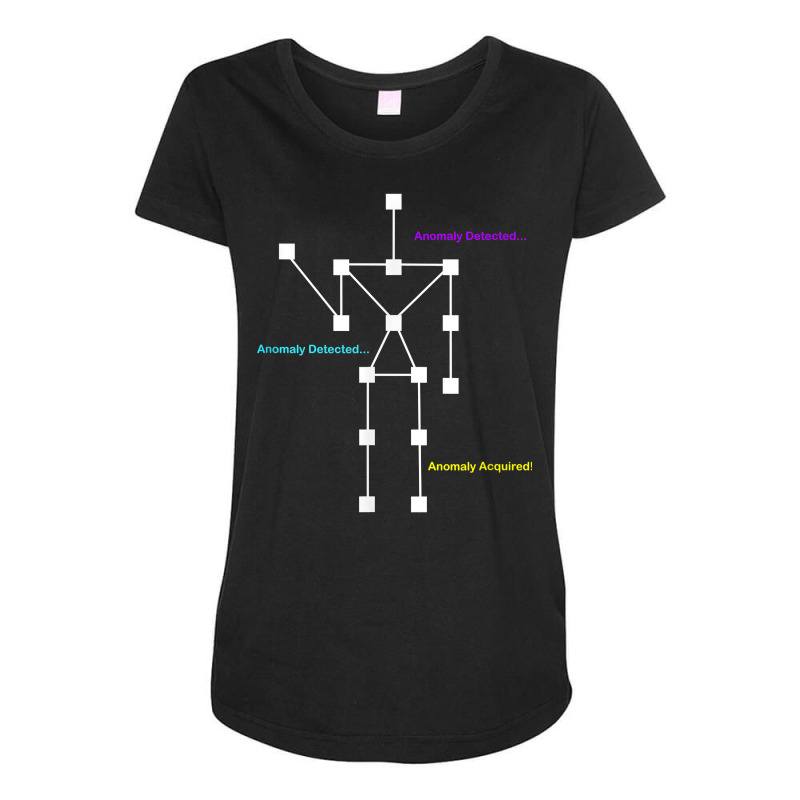 Anomaly Detected Anomaly Acquired   Ghost Detectors T Shirt Maternity Scoop Neck T-shirt by cm-arts | Artistshot