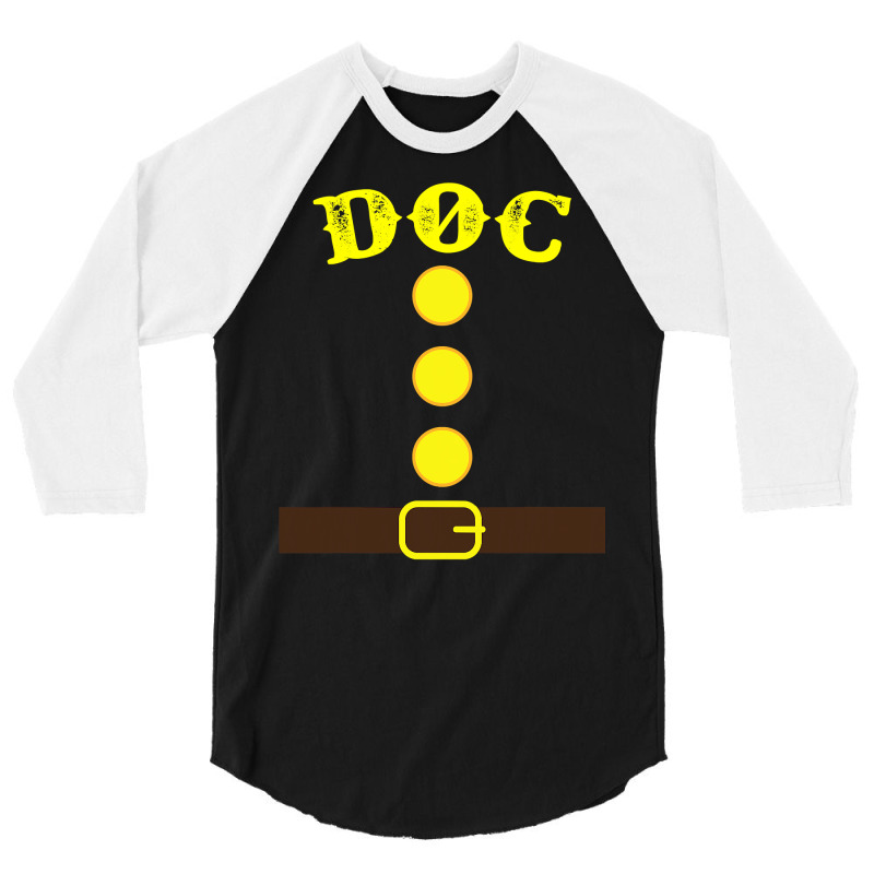 Doc Dwarf Halloween Costume Tee Matching Family Doc Dwarf 3/4 Sleeve Shirt | Artistshot