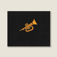 Vector Trumpet Illustration Landscape Canvas Print | Artistshot