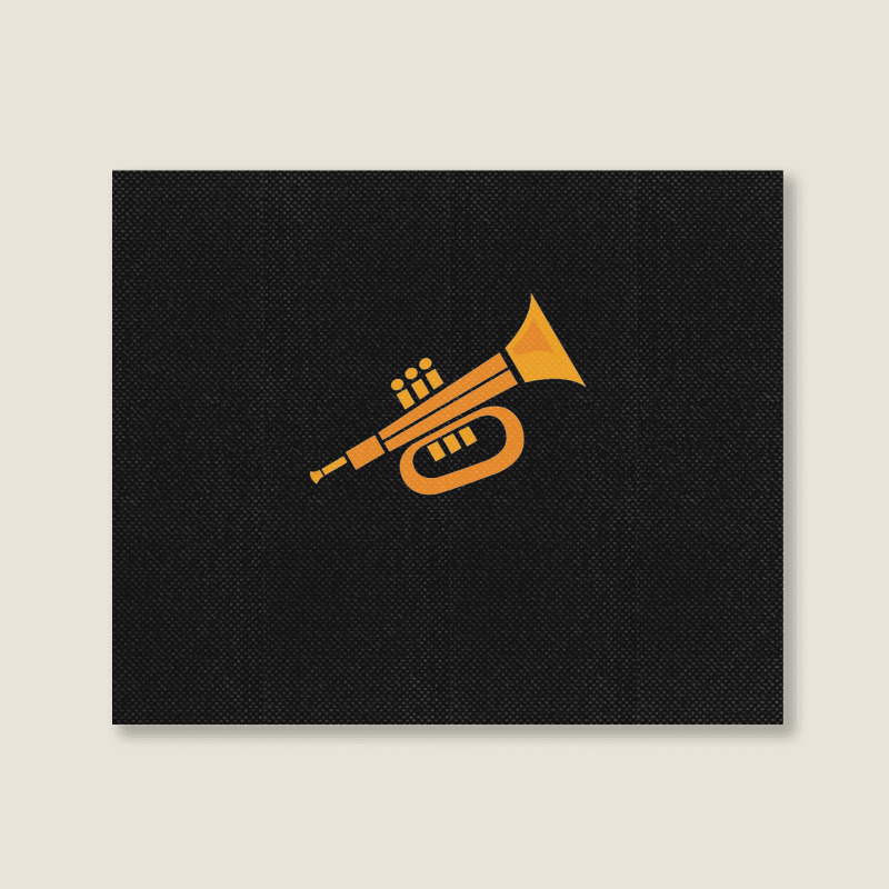 Vector Trumpet Illustration Landscape Canvas Print | Artistshot