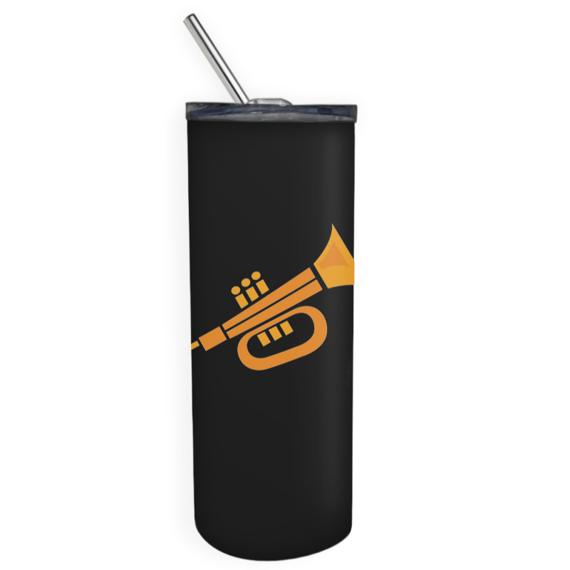 Vector Trumpet Illustration Skinny Tumbler | Artistshot