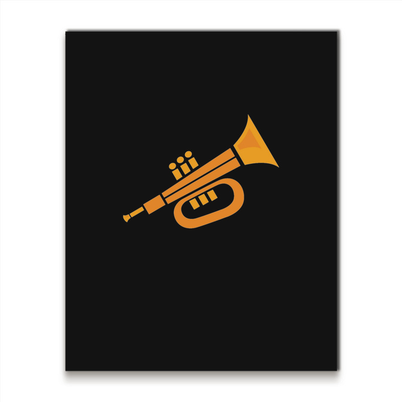 Vector Trumpet Illustration Metal Print Vertical | Artistshot