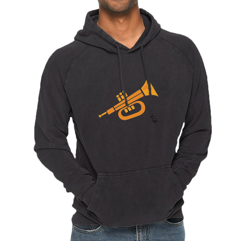 Vector Trumpet Illustration Vintage Hoodie | Artistshot