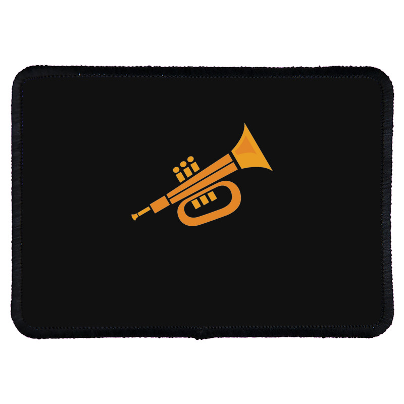 Vector Trumpet Illustration Rectangle Patch | Artistshot