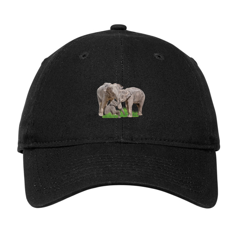 Elephant Family Zookeeper Zoologist Wildlife Safari Lover Adjustable Cap by Koyanho62 | Artistshot