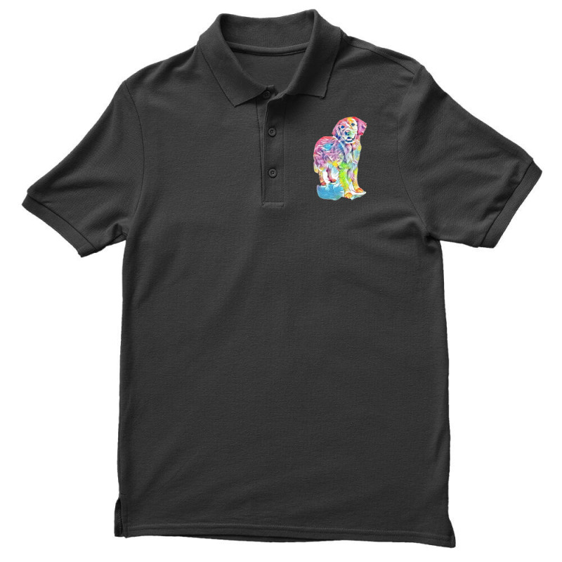 Golden Retriever Men's Polo Shirt by Kemnabi | Artistshot