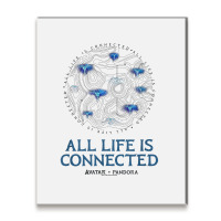 Avatar All Life Is Connected Pandora Grid T Shirt Metal Print Vertical | Artistshot