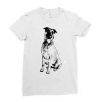 Belgian Malinois Dog Breed Tongue Out Belgian Shepherd Funny T Shirt Ladies Fitted T-shirt | Artistshot