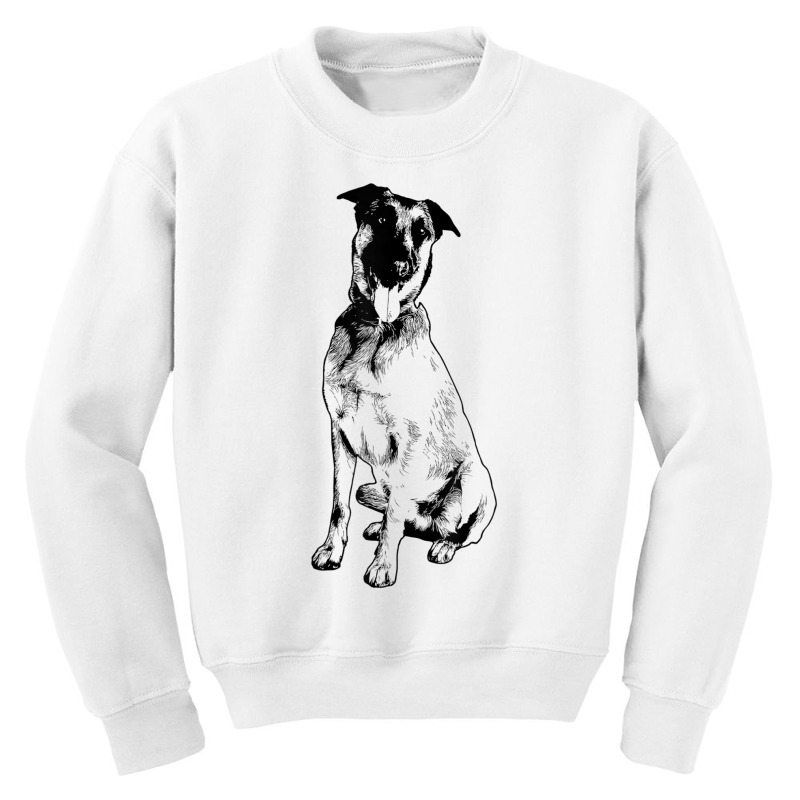 Belgian Malinois Dog Breed Tongue Out Belgian Shepherd Funny T Shirt Youth Sweatshirt by cm-arts | Artistshot