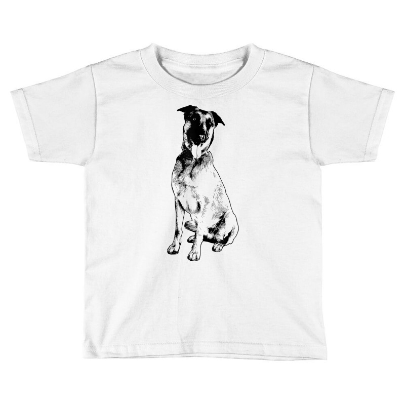 Belgian Malinois Dog Breed Tongue Out Belgian Shepherd Funny T Shirt Toddler T-shirt by cm-arts | Artistshot