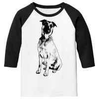 Belgian Malinois Dog Breed Tongue Out Belgian Shepherd Funny T Shirt Youth 3/4 Sleeve | Artistshot