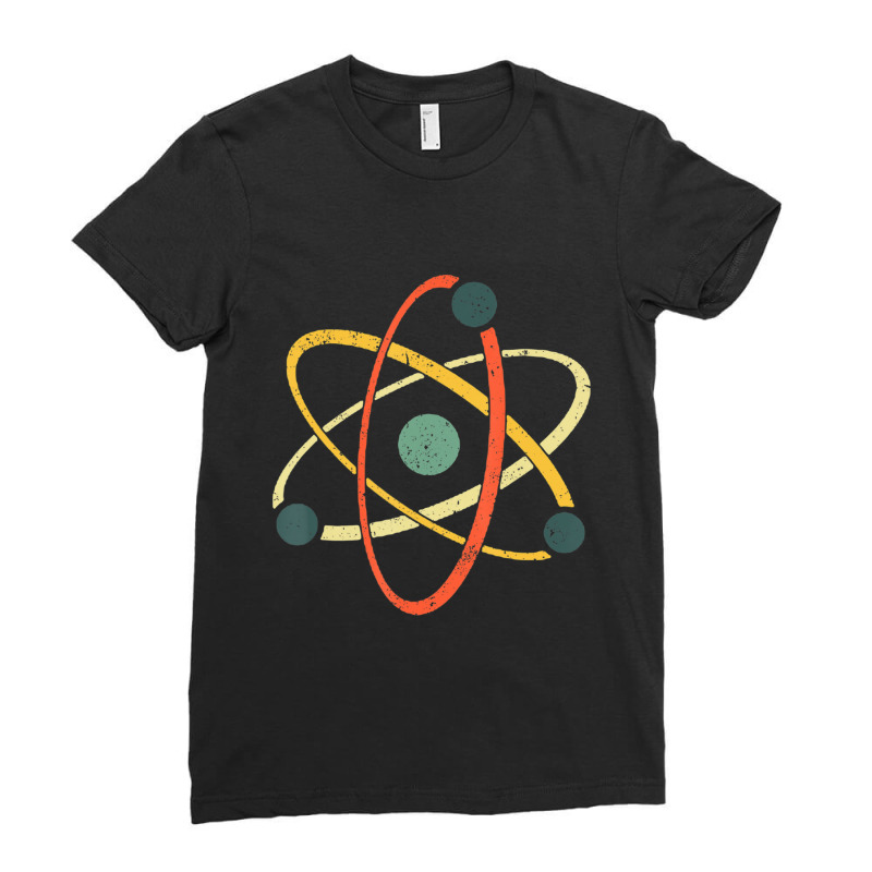 Cool Atom Art Men Women Biology Physics Chemistry Teacher Ladies Fitted T-Shirt by kentuckykonpha9 | Artistshot