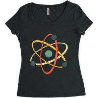 Cool Atom Art Men Women Biology Physics Chemistry Teacher Women's Triblend Scoop T-shirt | Artistshot