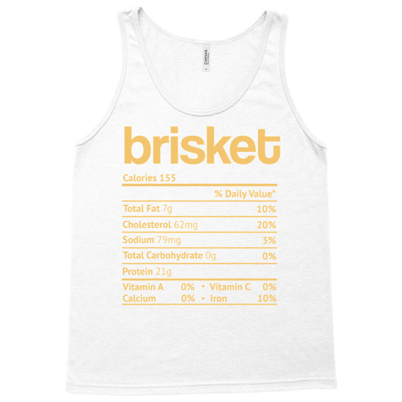 Brisket Nutrition Facts Funny Thanksgiving Jewish Hanukkah Tank Top | Artistshot