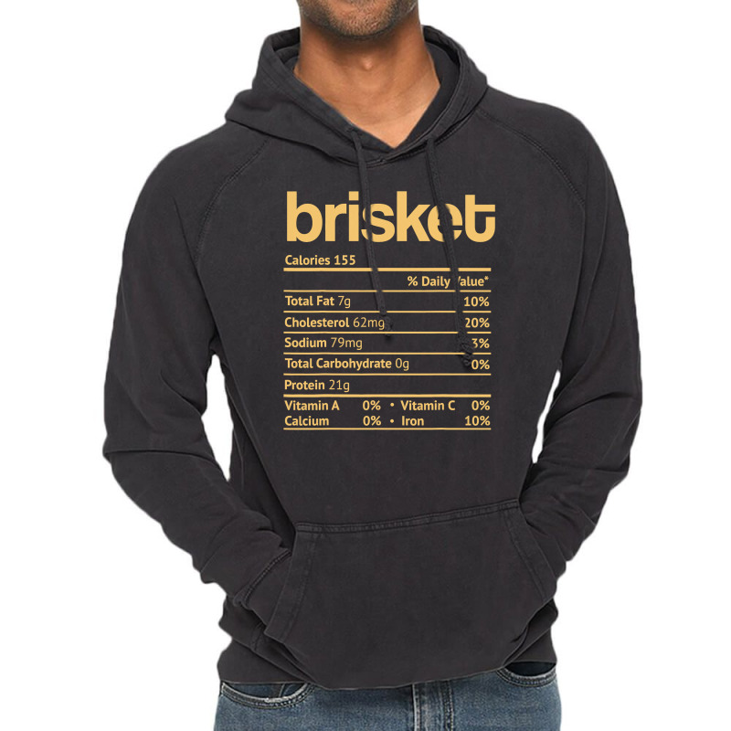 Brisket Nutrition Facts Funny Thanksgiving Jewish Hanukkah Vintage Hoodie | Artistshot