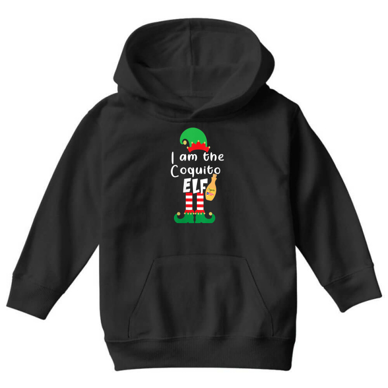 Womens Coquito Elf Funny Puerto Rico Matching Christmas Bilingual V Ne Youth Hoodie by cm-arts | Artistshot