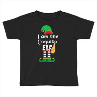 Womens Coquito Elf Funny Puerto Rico Matching Christmas Bilingual V Ne Toddler T-shirt | Artistshot