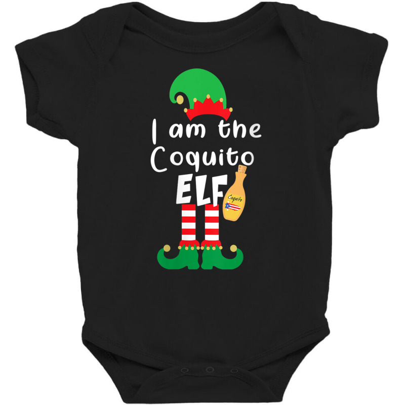 Womens Coquito Elf Funny Puerto Rico Matching Christmas Bilingual V Ne Baby Bodysuit by cm-arts | Artistshot