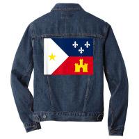 Acadiana Louisiana Flag T Shirt Men Denim Jacket | Artistshot