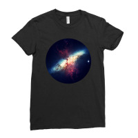 Outer Space Pop Socket Super Nova Nebula 1 Ladies Fitted T-shirt | Artistshot