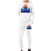 Aligator Snapping Turtle Vaporwave Landscape Reptile Lover T Shirt Hoodie & Jogger Set | Artistshot