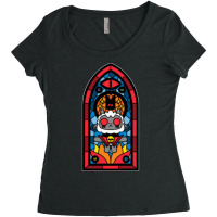 Lamb Stained Glass Women's Triblend Scoop T-shirt | Artistshot