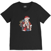 Christmas Santa Claus V-neck Tee | Artistshot