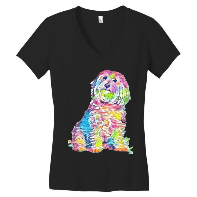 Foxtails In A Dog's Throat Women's V-Neck T-Shirt by Kemnabi | Artistshot