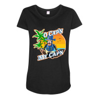 Cap'n Crunch - Aka - Captain Crunch As Inspired By Walt Whitman Maternity Scoop Neck T-shirt | Artistshot