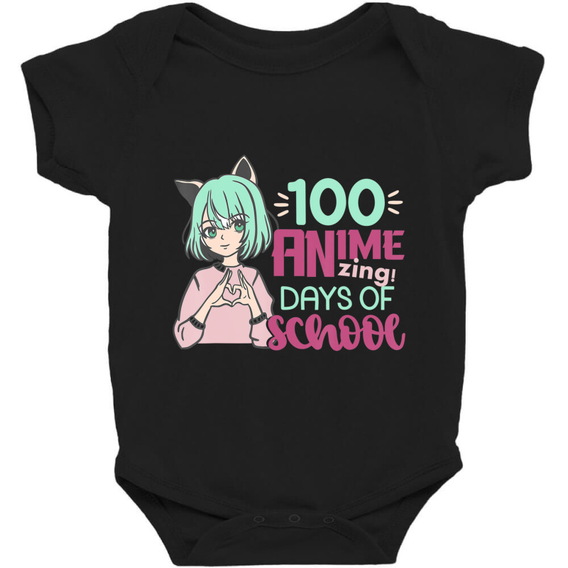 Anime 100 Days Of School Kawaii 100th Day Of School Baby Bodysuit by cm-arts | Artistshot