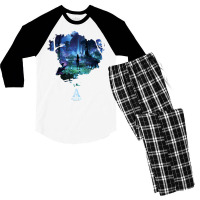 Avatar Pandora At Night Movie Poster T Shirt Men's 3/4 Sleeve Pajama Set | Artistshot