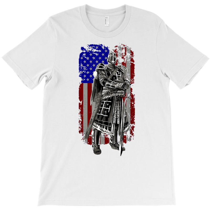 American Warrior Knights Crusader Knight Templar T Shirt T-shirt | Artistshot