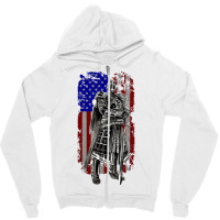 American Warrior Knights Crusader Knight Templar T Shirt Zipper Hoodie | Artistshot