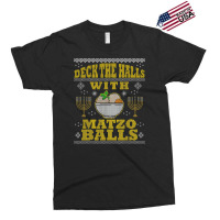 Deck Halls Matzo Funny Hanukkah Ugly Christmas Quote Gift Exclusive T-shirt | Artistshot