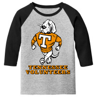 Vintage Tennessee Vols Mascot - Front And Back Design Youth 3/4 Sleeve | Artistshot