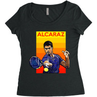 Carlos Alcaraz Tennis Champion Women's Triblend Scoop T-shirt | Artistshot