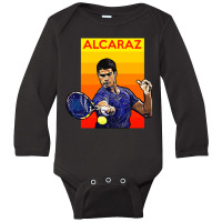 Carlos Alcaraz Tennis Champion Long Sleeve Baby Bodysuit | Artistshot