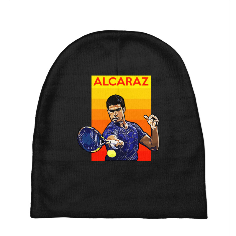 Carlos Alcaraz Tennis Champion Baby Beanies by cm-arts | Artistshot