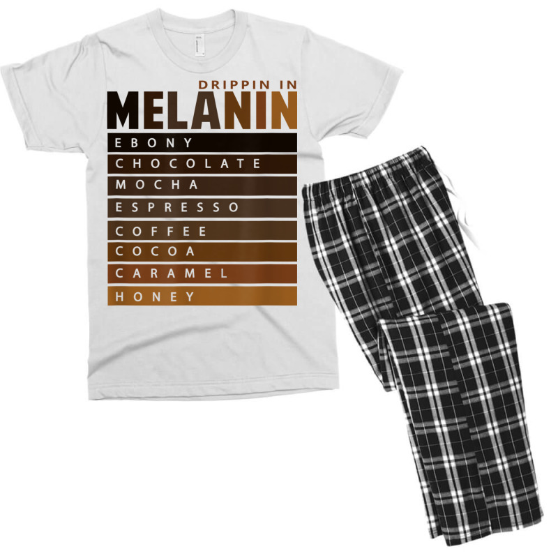 Drippin In Melanin Tee Black Pride T Shirt Men's T-shirt Pajama Set | Artistshot