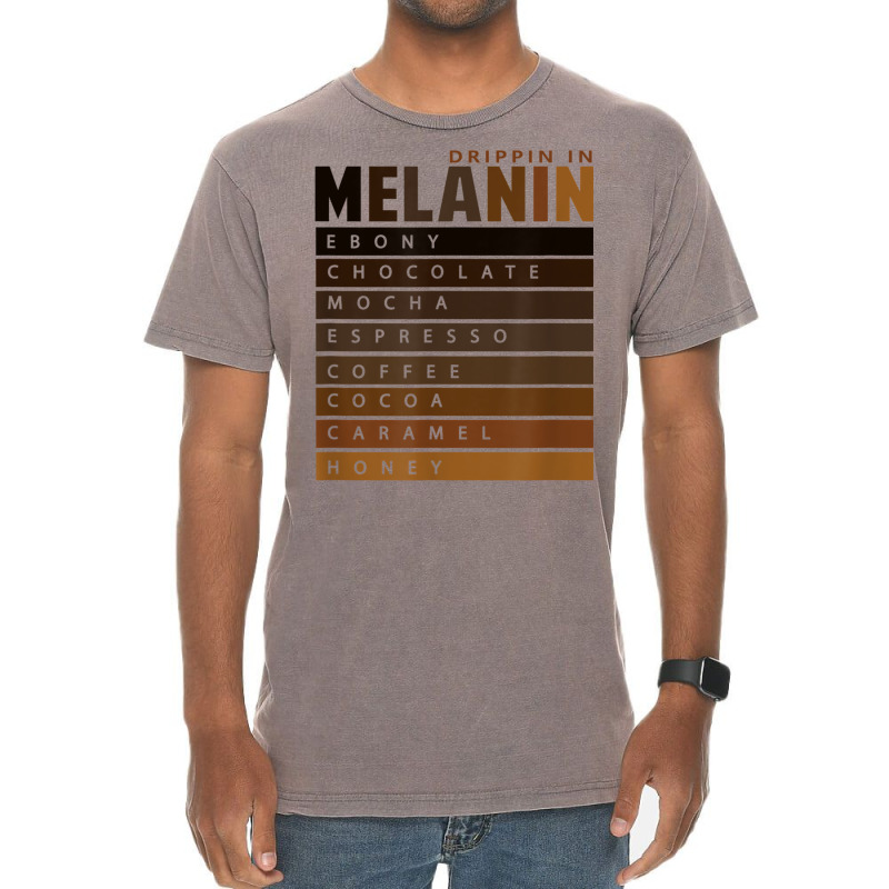 Drippin In Melanin Tee Black Pride T Shirt Vintage T-shirt | Artistshot