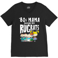 Mademark X Rugrats 80s Mama Raising Her Rugrats Full Gang V-neck Tee | Artistshot