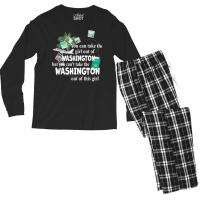 Girl From District Of Columbia   Girl From Washington Dc T Shirt Men's Long Sleeve Pajama Set | Artistshot