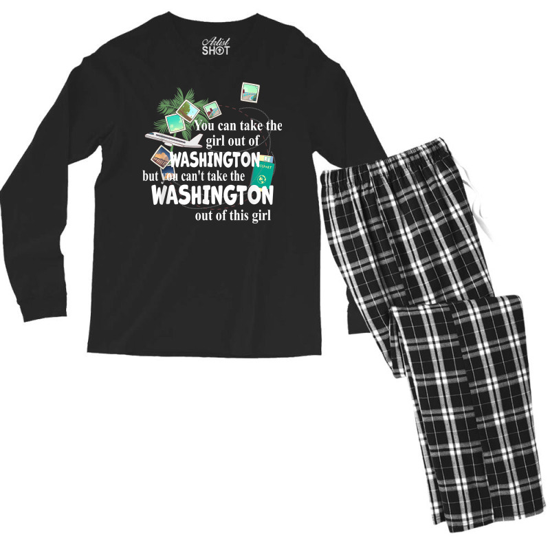 Girl From District Of Columbia   Girl From Washington Dc T Shirt Men's Long Sleeve Pajama Set by cm-arts | Artistshot