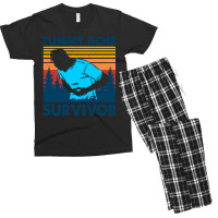 Vintage Tummy Ache Survivor Men's T-shirt Pajama Set | Artistshot